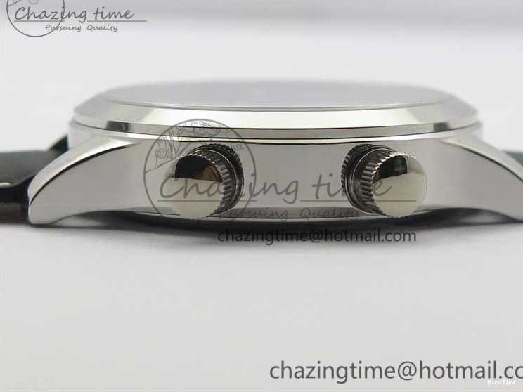 MIROTIME 0418 Practical Calatrava 5524 Pilot Travel Time SS GRF Blue Dial on Black Leather Strap A324 V 7107